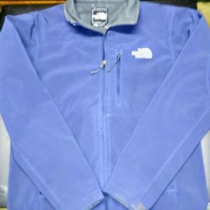 North Face Polyester (S) Men's Blue Zip Up Jacket